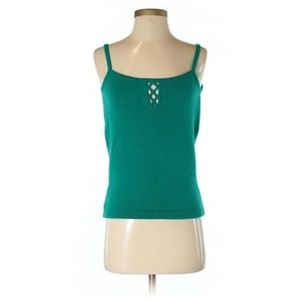 ST. JOHN By Marie Gray Women's Cashmere Green Tank